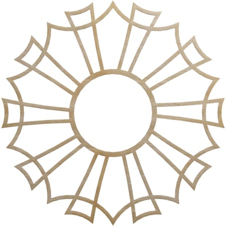 Ekena Millwork Augustus Wood Fretwork Pierced Ceiling Medallion, Hickory, 40"OD x 14 1/8"ID x 3/8"T CMWP40X40X0375AUHI